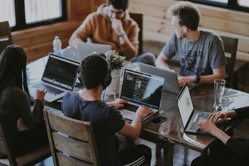 Team working on AI automation